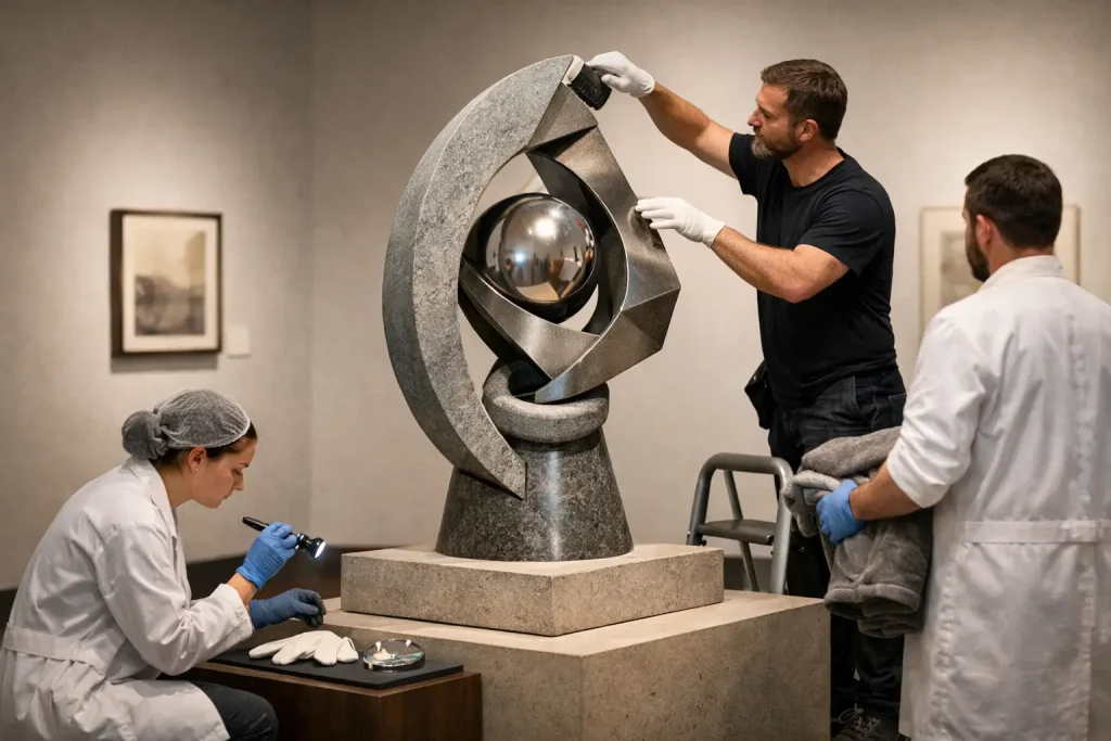 Sculpture de musée sur mesure, pensée pour durer