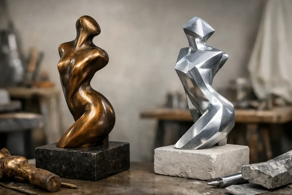Sculpture en bronze ou aluminium : quel métal choisir ?