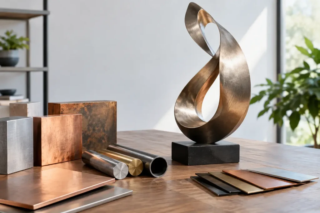 Guide choix métal sculptural pour une œuvre durable