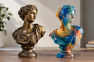 Bronze contre résine artistique, que choisir ?