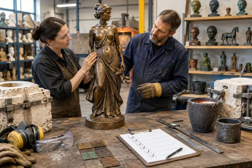 Évaluation d’un fondeur de sculptures : 8 critères