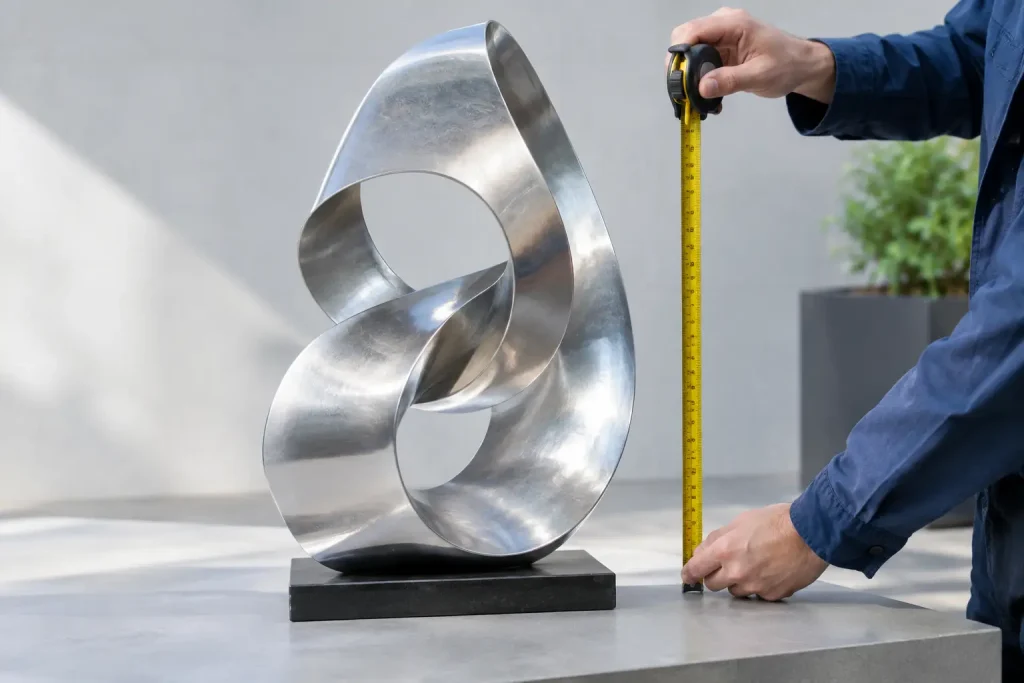 Poids d’une sculpture en aluminium : le prévoir